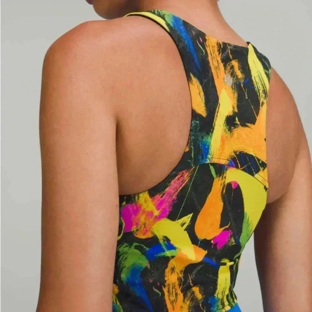 NWT Lululemon Invigorate Training Tank Top Undertone Black Multi